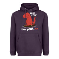 Plum dinosaur dino trex row t rex saurus Heavyweight Hoodie - linhVisuals