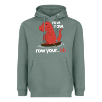 Sage dinosaur dino trex row t rex saurus Heavyweight Hoodie - linhVisuals