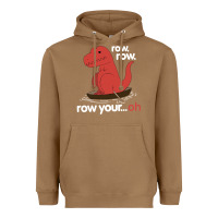 Toasted Coconut dinosaur dino trex row t rex saurus Heavyweight Hoodie - linhVisuals