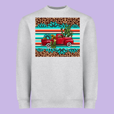 Truck Gemstone Leopard Heavyweight Sweatshirt Designed By Adodesignshop