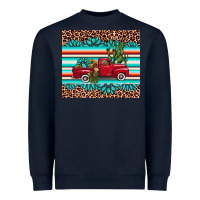 Navy truck gemstone leopard Heavyweight Sweatshirt - AdoDesignShop