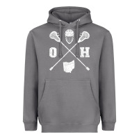 Storm ohio lacrosse sticks & helmet state outline lax player t shirt Heavyweight Hoodie - linhVisuals