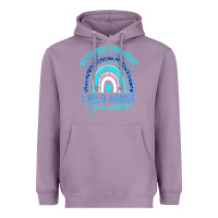 Lavender no excuse child abuse prevention awareness leopard rainbow t shirt Heavyweight Hoodie - linhVisuals