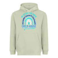 Matcha no excuse child abuse prevention awareness leopard rainbow t shirt Heavyweight Hoodie - linhVisuals