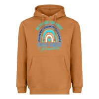 Meerkat no excuse child abuse prevention awareness leopard rainbow t shirt Heavyweight Hoodie - linhVisuals