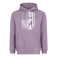 Lavender opa gift america flag gift for men father's day pullover hoodie Heavyweight Hoodie - linhVisuals