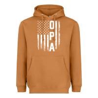 Meerkat opa gift america flag gift for men father's day pullover hoodie Heavyweight Hoodie - linhVisuals
