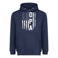 Navy opa gift america flag gift for men father's day pullover hoodie Heavyweight Hoodie - linhVisuals