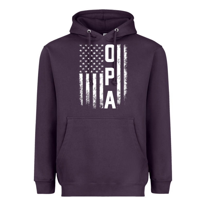 Opa Gift America Flag Gift For Men Father's Day Pullover Hoodie Heavyweight Hoodie by linhVisuals | Teevron