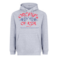 Heather Grey orchids of asia kraft massage football t shirt Heavyweight Hoodie - linhVisuals