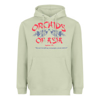 Matcha orchids of asia kraft massage football t shirt Heavyweight Hoodie - linhVisuals