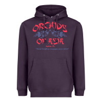 Plum orchids of asia kraft massage football t shirt Heavyweight Hoodie - linhVisuals
