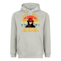 Moon Dust vintage only you can prevent communism funny bear camping t shirt Heavyweight Hoodie - linhVisuals