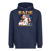 Navy Sade Love Deluxe Rare Heavyweight Hoodie - linhVisuals