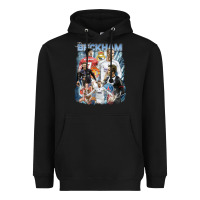 Black David Beckham Vintage Heavyweight Hoodie - linhVisuals