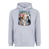 Heather Grey David Beckham Vintage Heavyweight Hoodie - linhVisuals