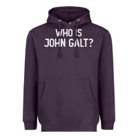 Plum who is john galt libertarian and book quote t shirt Heavyweight Hoodie - linhVisuals
