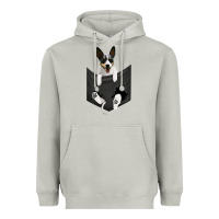 Moon Dust rat terrier dog in pocket, rattie puppy, ratting terrier t shirt Heavyweight Hoodie - linhVisuals