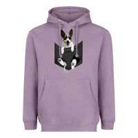 Lavender rat terrier dog in pocket, rattie puppy, ratting terrier t shirt Heavyweight Hoodie - linhVisuals