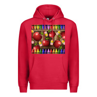 Cardinal Crayons And Apples Premium Hoodie - LillyAllenDesigns