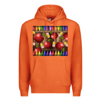 Carrot Crayons And Apples Premium Hoodie - LillyAllenDesigns