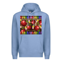 Colony Blue Crayons And Apples Premium Hoodie - LillyAllenDesigns