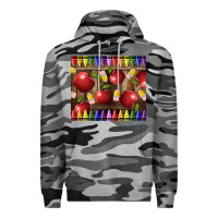 Slate Camo Crayons And Apples Premium Hoodie - LillyAllenDesigns