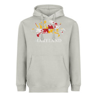 Moon Dust retro maryland crab state flag vintage travel tank top Heavyweight Hoodie - linhVisuals