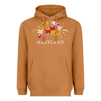 Meerkat retro maryland crab state flag vintage travel tank top Heavyweight Hoodie - linhVisuals