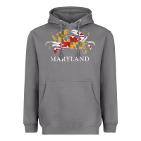 Storm retro maryland crab state flag vintage travel tank top Heavyweight Hoodie - linhVisuals