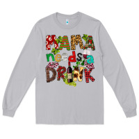Moon Dust Mama Needs A Drink Long Sleeve Tee - FaDigitalArtStudio