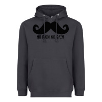 Smoke MUSTACHE Heavyweight Hoodie - linhVisuals