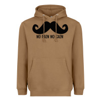 Toasted Coconut MUSTACHE Heavyweight Hoodie - linhVisuals