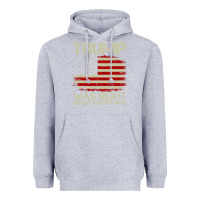 Heather Grey vintage usa american flag trump was right about everything pullover ho Heavyweight Hoodie - linhVisuals