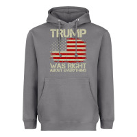 Storm vintage usa american flag trump was right about everything pullover ho Heavyweight Hoodie - linhVisuals