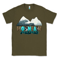 Army Green Mountain Mama Classic Tee - CowGirlArtShop
