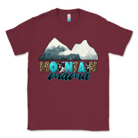 Burgundy Mountain Mama Classic Tee - CowGirlArtShop