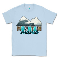 Dusty Blue Mountain Mama Classic Tee - CowGirlArtShop