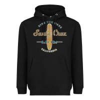 Black santa cruz, ca vintage surfers tshirt Heavyweight Hoodie - linhVisuals