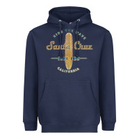 Navy santa cruz, ca vintage surfers tshirt Heavyweight Hoodie - linhVisuals