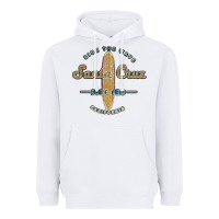 White santa cruz, ca vintage surfers tshirt Heavyweight Hoodie - linhVisuals