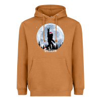 Meerkat santa bigfoot christmas rock funny sasquatch believe xmas t shirt Heavyweight Hoodie - linhVisuals