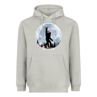 Moon Dust santa bigfoot christmas rock funny sasquatch believe xmas t shirt Heavyweight Hoodie - linhVisuals