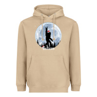 Mushroom santa bigfoot christmas rock funny sasquatch believe xmas t shirt Heavyweight Hoodie - linhVisuals