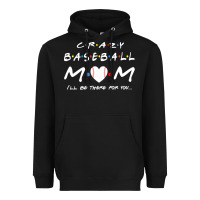 Black baseball coach crazy mom baseball Heavyweight Hoodie - linhVisuals
