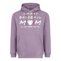 Lavender baseball coach crazy mom baseball Heavyweight Hoodie - linhVisuals