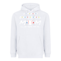 White baseball coach crazy mom baseball Heavyweight Hoodie - linhVisuals