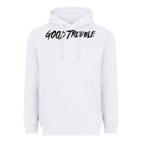 White good trouble Heavyweight Hoodie - linhVisuals
