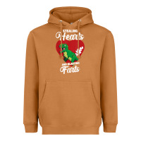 Meerkat stealing hearts and blasting farts valentine's day t shirt Heavyweight Hoodie - linhVisuals