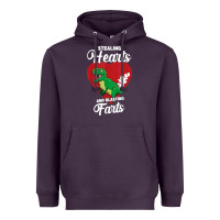 Plum stealing hearts and blasting farts valentine's day t shirt Heavyweight Hoodie - linhVisuals